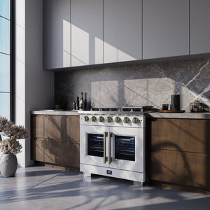 Forno Capriasca 36-Inch Gas Range FFSGS6460-36 – White – FFSGS6460 36WHT Lifestyle