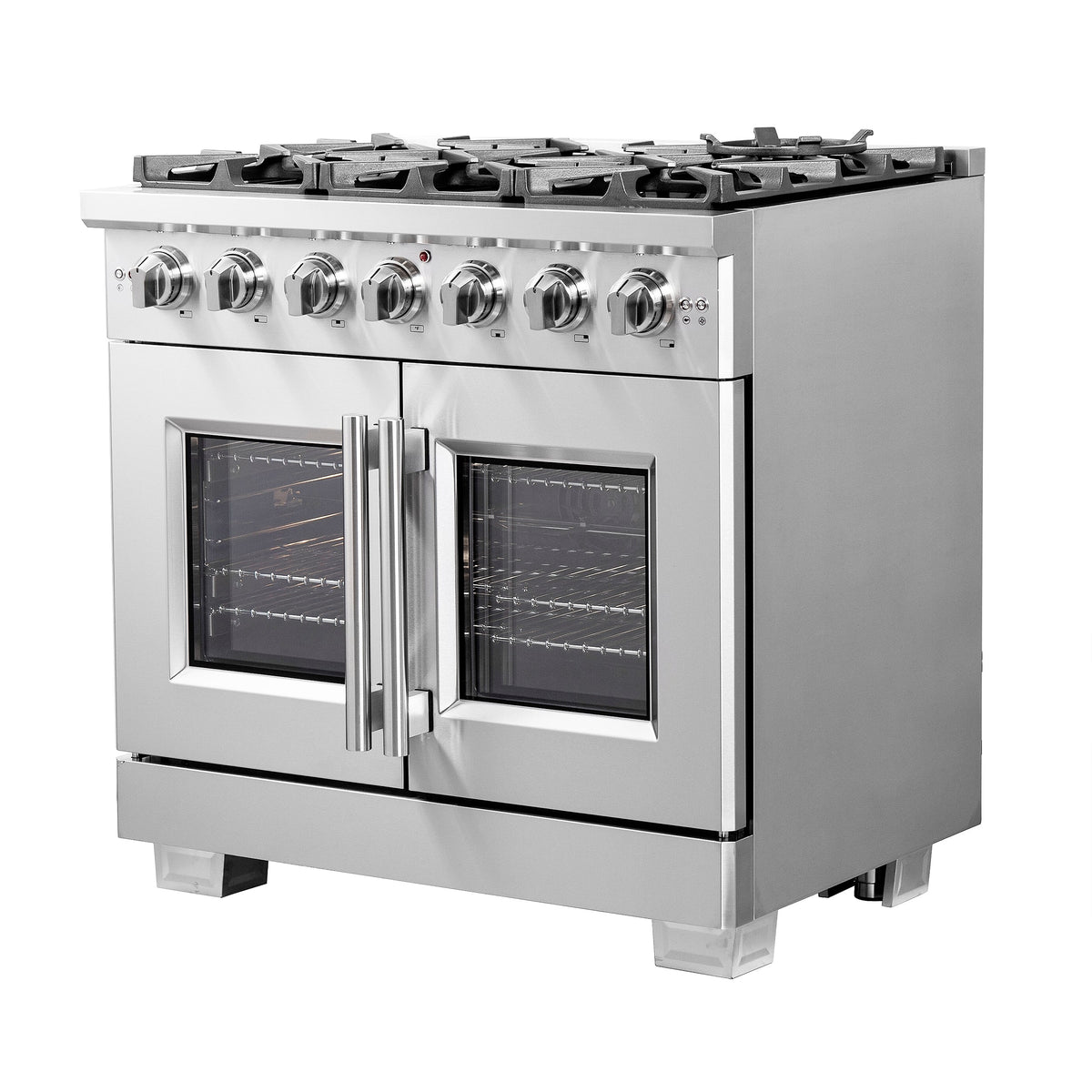 Forno Capriasca 36-Inch Gas Range FFSGS6460-36 – Stainless Steel – FFSGS6460 36 20Angle