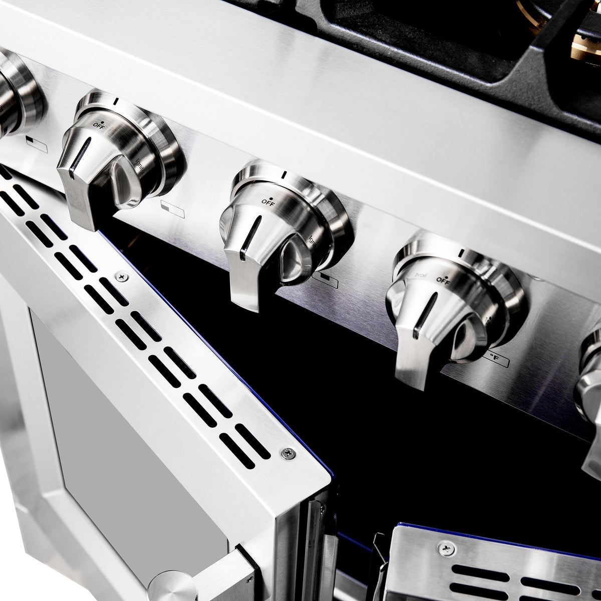 Forno Capriasca 36-Inch Gas Range FFSGS6460-36 – Stainless Steel – FFSGS6460 36 20Door 20Vents