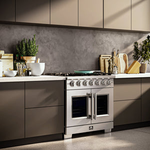 Forno Capriasca 36-Inch Gas Range FFSGS6460-36 – Stainless Steel – FFSGS6460 36 Lifestyle Scene02