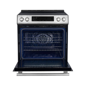 Forno Donatello 30-Inch Induction Range FFSIN0905-30 – Stainless Steel – FFSIN0905 30 espresso leonardo induction range front open