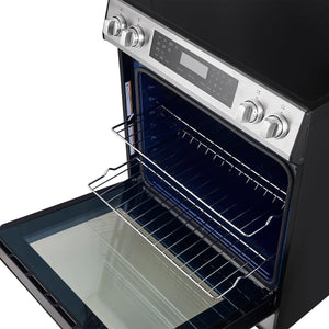 Forno Donatello 30-Inch Induction Range FFSIN0905-30 – Stainless Steel – FFSIN0905 30 espresso leonardo induction range oven racks