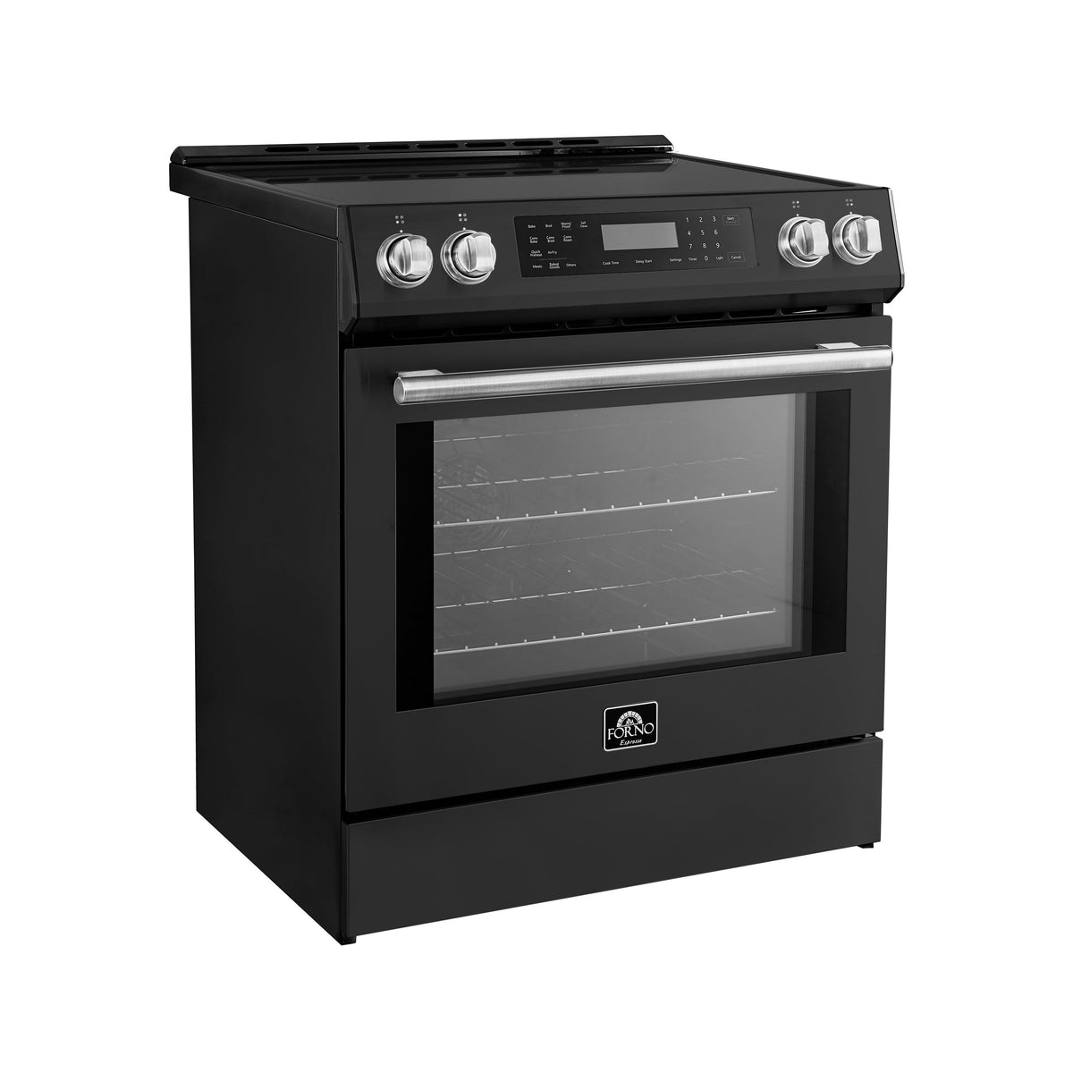 Forno Kitchen Appliance Package FBDL-015-15CAUS – Stainless Steel – FFSIN0905 30BLK espresso leonardo induction range side