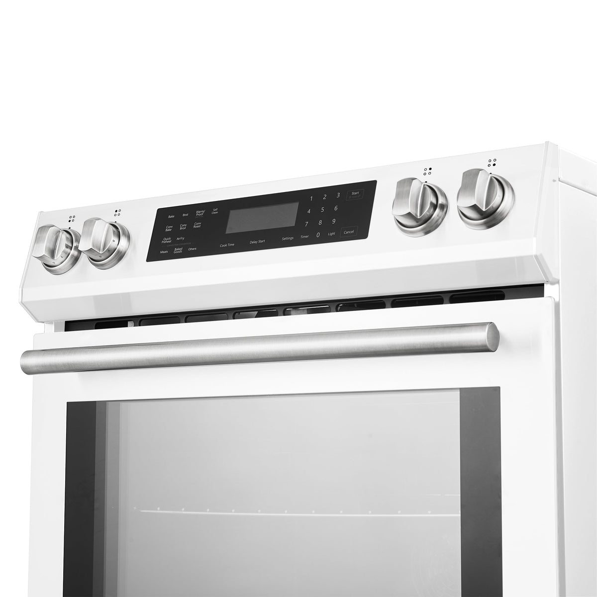 Forno Kitchen Appliance Package FBDL-015-09CAUS – Stainless Steel – FFSIN0905 30WHT espresso leonardo induction range knobs close up
