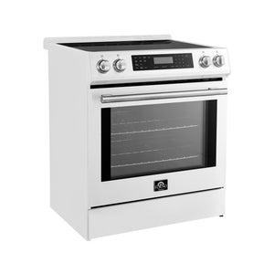 Forno Kitchen Appliance Package FBDL-015-06CAUS – Stainless Steel – FFSIN0905 30WHT espresso leonardo induction range side