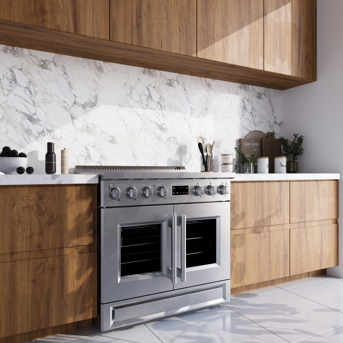 Forno Torino 36-Inch Induction Range FFSIN0950-36 – Stainless Steel – FFSIN0950 36 Lifestyle