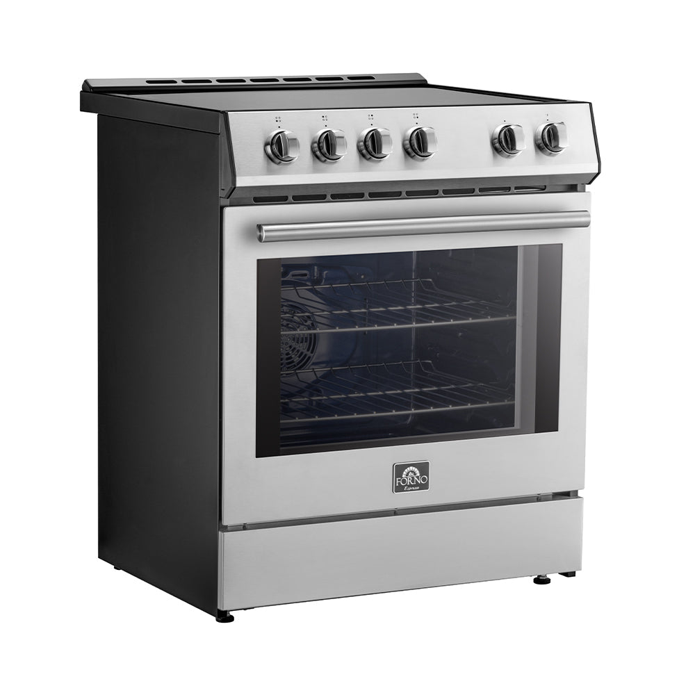 Forno Leonardo 30-Inch Induction Range FFSIN0982-30 – Stainless Steel – FFSIN0982 30 Leonardo 30 inc Induction Range Stainless Steel Angle Close SS