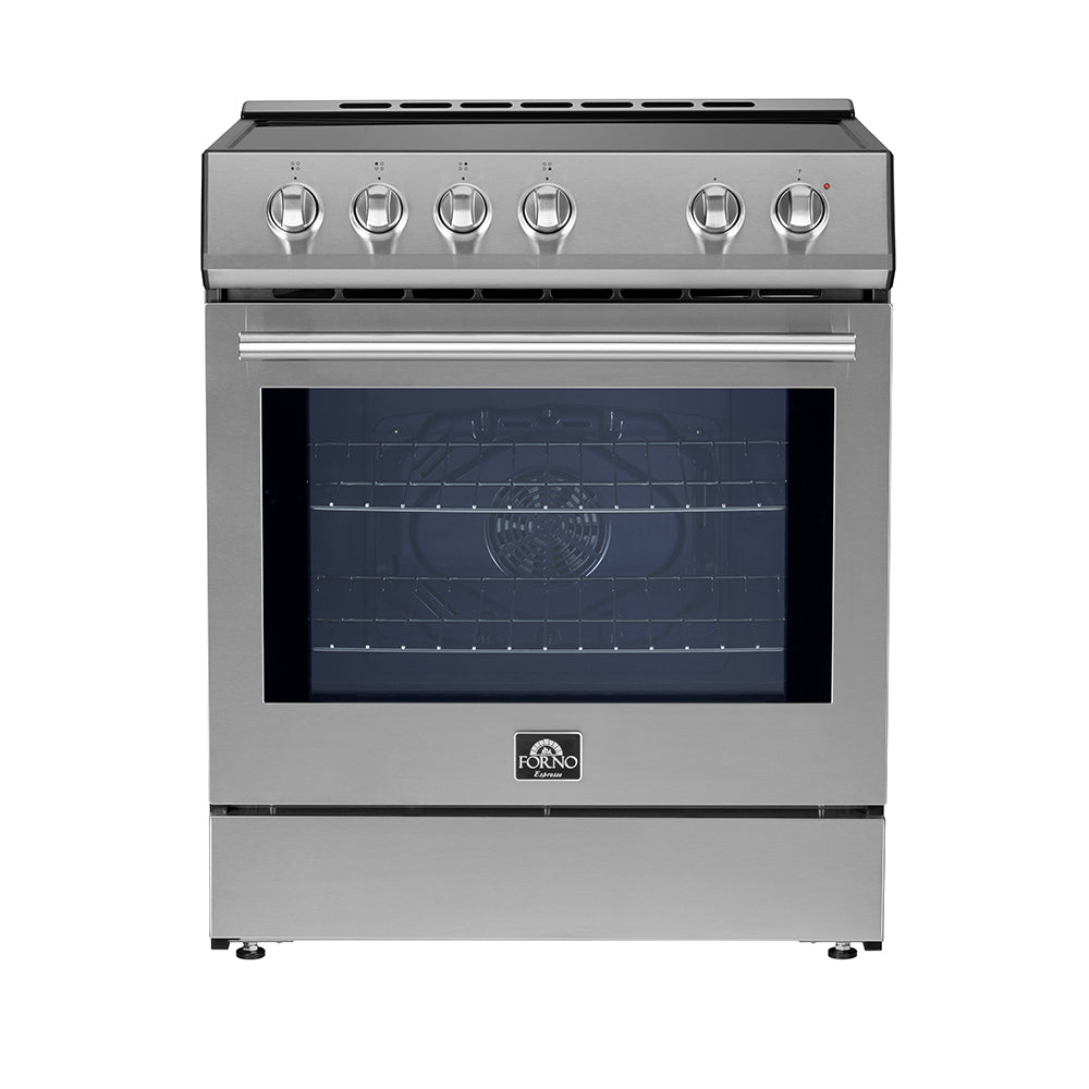 Forno Kitchen Appliance Package FBDL-014-05CAUS – Stainless Steel – FFSIN0982 30 Leonardo 30 inc Induction Range Stainless Steel Front Close SS