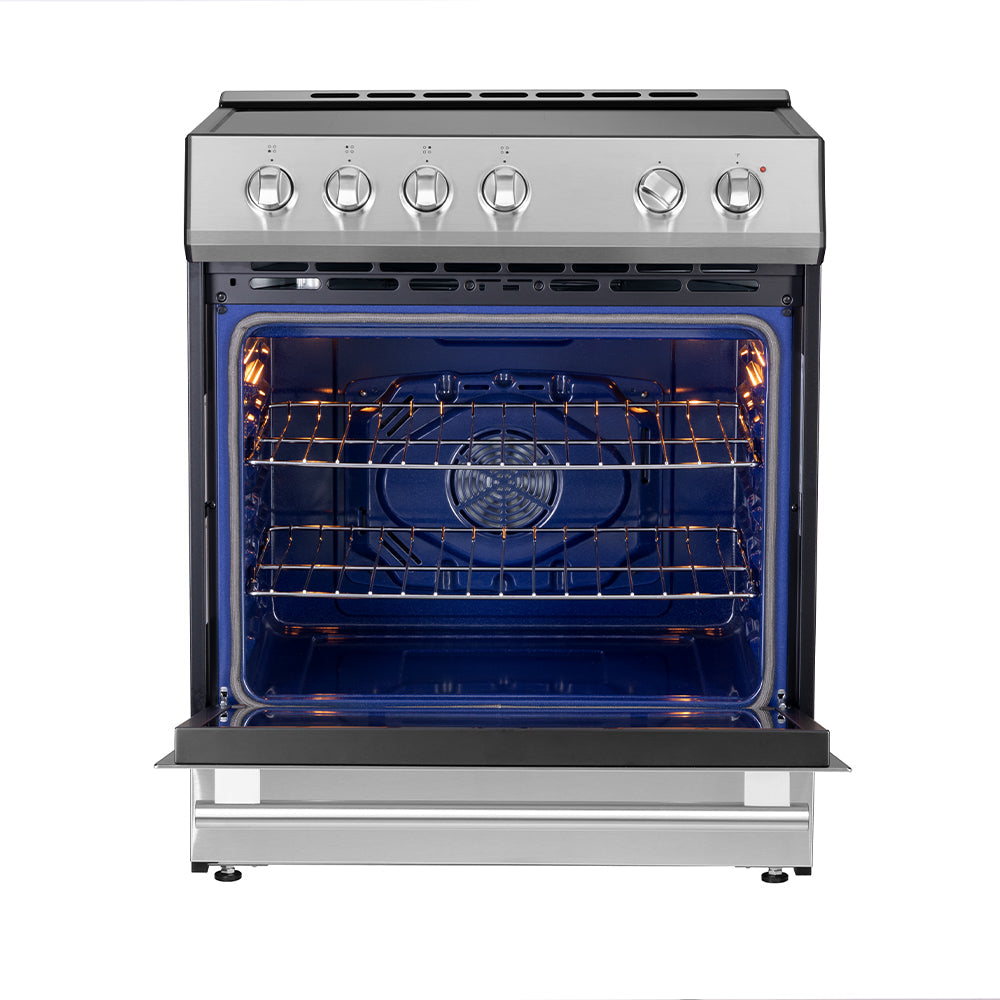 Forno Kitchen Appliance Package FBDL-014-05CAUS – Stainless Steel – FFSIN0982 30 Leonardo 30 inc Induction Range Stainless Steel Front Open SS