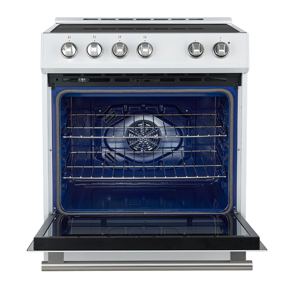 Forno Kitchen Appliance Package FBDL-014-10CAUS – Stainless Steel – FFSIN0982 30WHT Leonardo 30 inc Induction Range Whit Front Open SS
