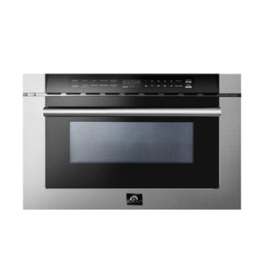 Forno Capoliveri 24-Inch Microwave Drawer FMWDR3000-24 – Stainless Steel – FMWDR3000 24 Forno Capoliveri Microwave Drawer