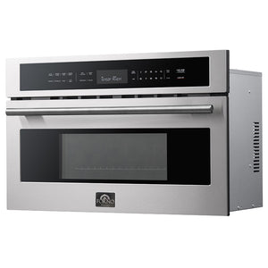 Forno Kitchen Appliance Package FBDL-025-01CAUS – Stainless Steel – FMWDR3093 30 Angle Closed Door