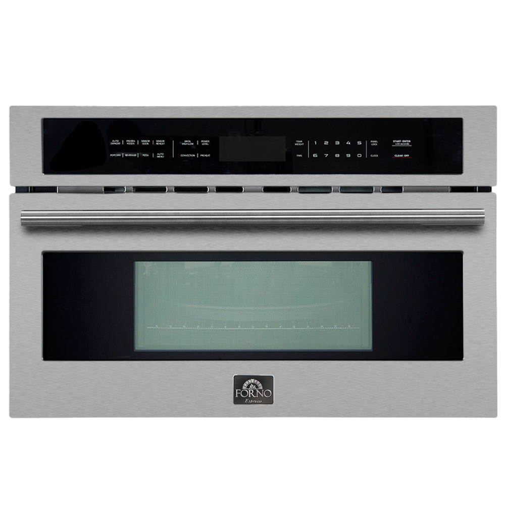 Forno Oliena 30-Inch Built-In Microwave & Convection Oven FMWDR3093-30 – Stainless Steel – FMWDR3093 30 FRONT