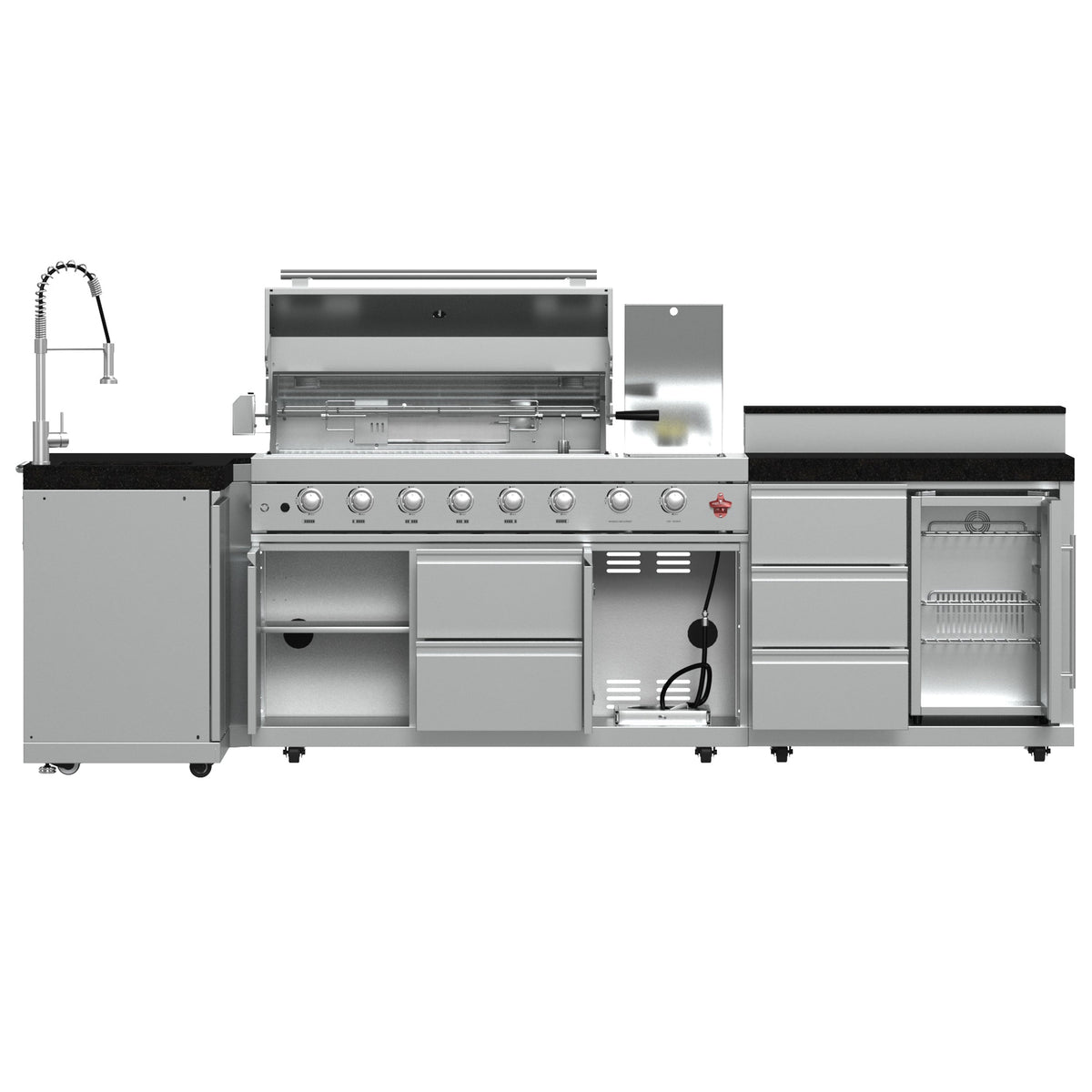 Forno Bulnes 40-Inch Outdoor Kitchen Set FODKT2520BLK – Black – FODKT2520BLK 20 282 29