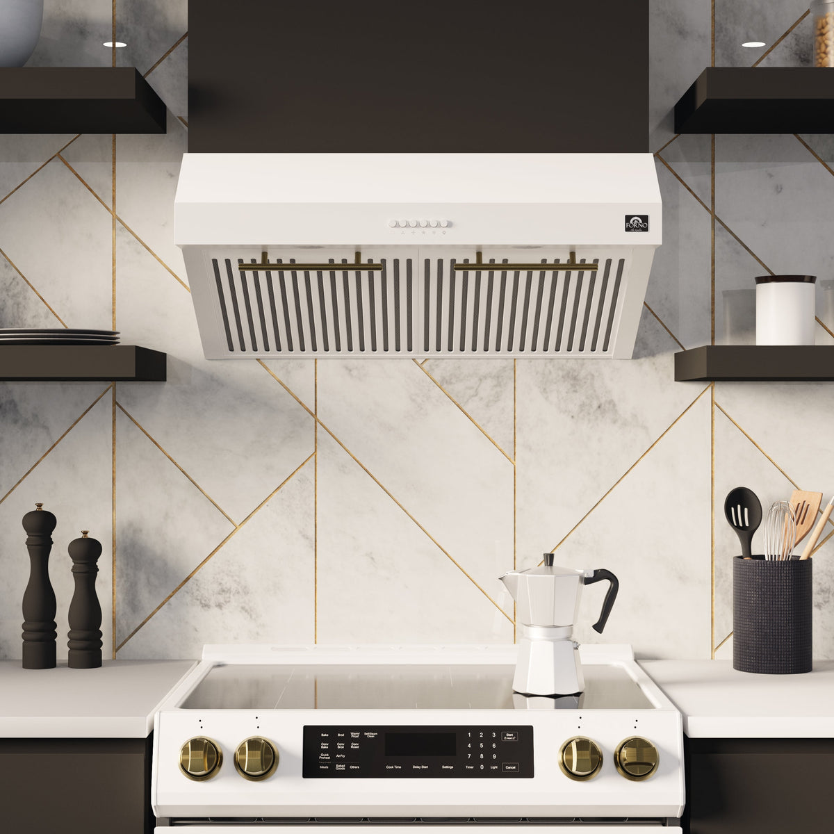 Forno Kitchen Appliance Package FBDL-002-03US – Stainless Steel – FRHUC5255 30WHT forno espresso range hood lifestyle 62d38b0c f855 4737 bebb bf4b514b1a71