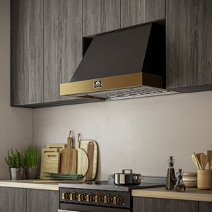 Forno Vittorio 36-Inch Range Hood FRHWM5078-36 – Black – FRHWM5078 36BLK Lifestyle
