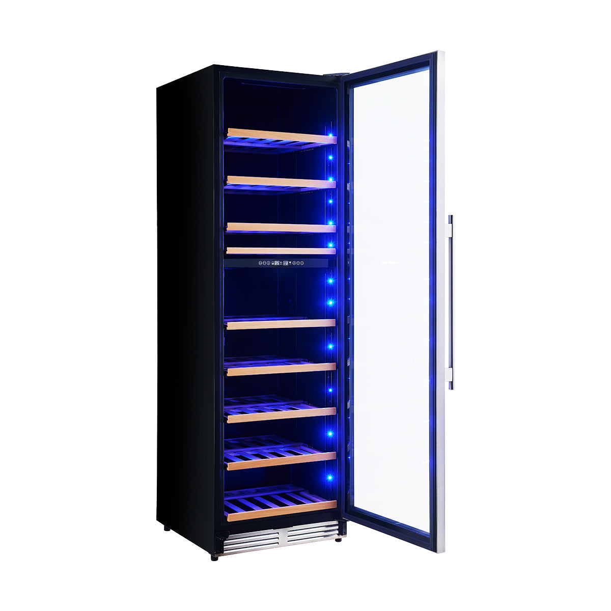 Forno Avellino 24-Inch Wine & Beverage Cooler FWCDR6603-24 – Stainless Steel – FWCDR6603 24S Wine 20Celler Angle Open 20Door