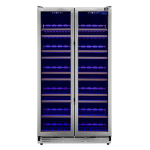 Forno Vernazza 40-Inch Wine & Beverage Cooler FWCDR6642-40 – Stainless Steel – FWCDR6642 40S Vernazza 40S Front