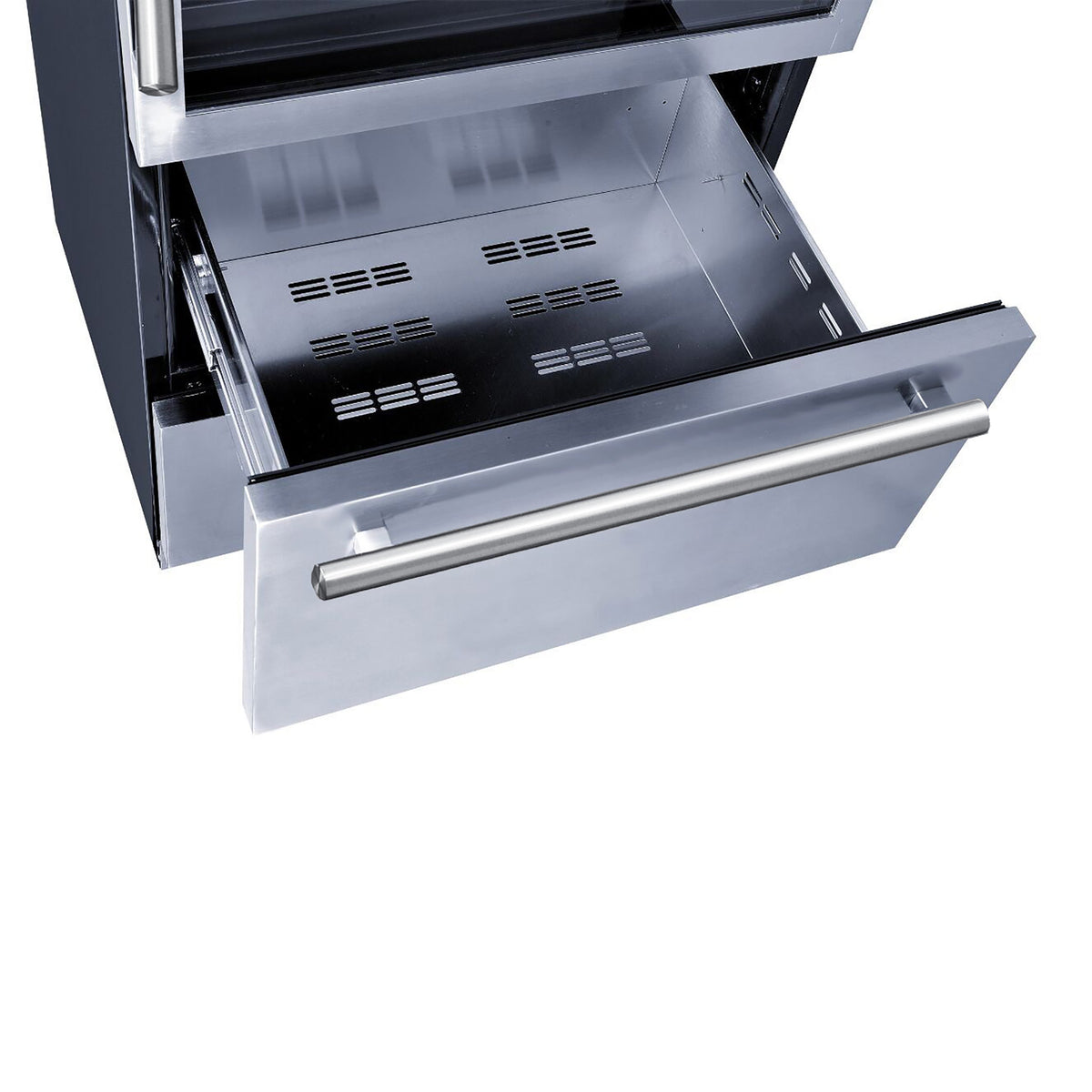 Forno Capraia 30-Inch Wine & Beverage Cooler FWCDR6661-30 – Stainless Steel – FWCDR6661 30S 20Top 20Drawer