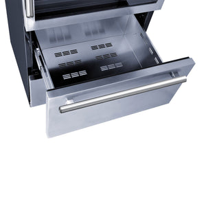 Forno Capraia 30-Inch Wine & Beverage Cooler FWCDR6661-30 – Stainless Steel – FWCDR6661 30S 20Top 20Drawer