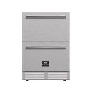 Forno Como 24-Inch Drawer Refrigerator & Freezer FDROD1611-24 – Stainless Steel – Fridge FDROD1611 24S 2024 09 Front