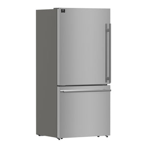 Forno Kitchen Appliance Package FBDL-003-04US – Stainless Steel – Fridge FFFFD1786 31S FFFFD1787 60S 2024 09 Angle