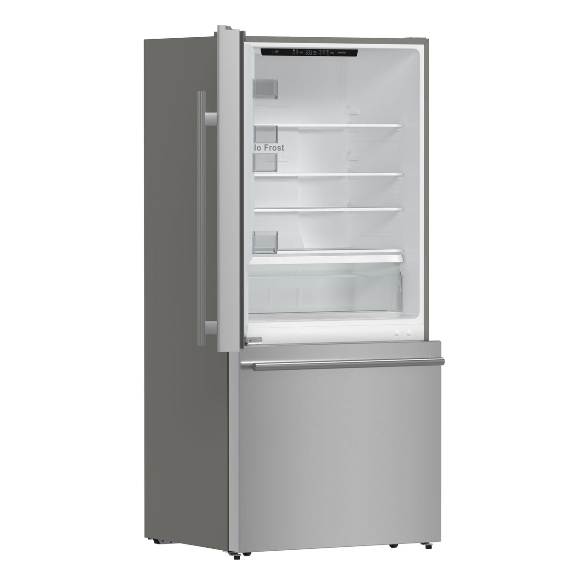 Forno Kitchen Appliance Package FBDL-003-04US – Stainless Steel – Fridge FFFFD1786 31S FFFFD1787 60S 2024 09 Angle 20Open