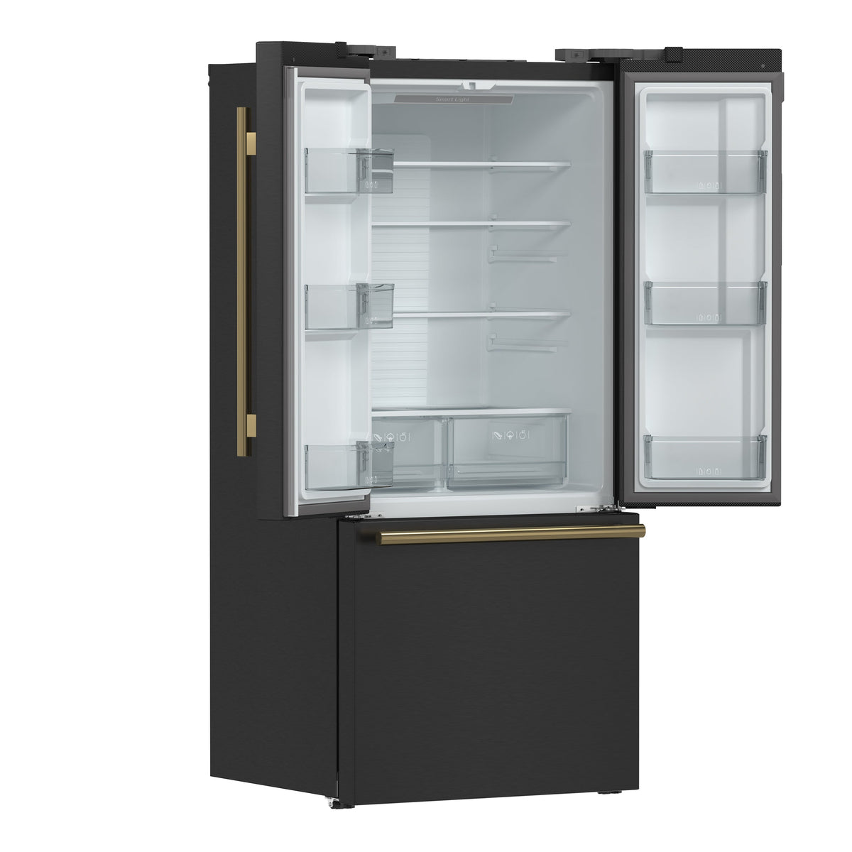 Forno Kitchen Appliance Package FBDL-003-15US – Stainless Steel – Fridge FFFFD1974 31BLK 2024 09 Angle Open