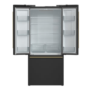 Forno Gallipoli 30-Inch French Door Refrigerator FFFFD1974-31 – Black – Fridge FFFFD1974 31BLK 2024 09 Front Open