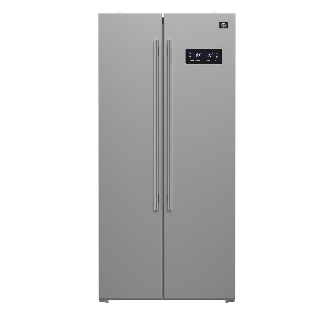 Forno Salerno 33-Inch Side-by-Side Refrigerator FFRBI1805-33SB – Stainless Steel VCM – Fridge FFRBI1805 33SB 2024 10 Front