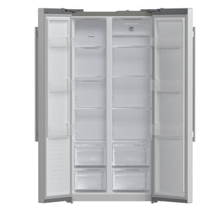 Forno Salerno 33-Inch Side-by-Side Refrigerator FFRBI1805-33SB – Stainless Steel VCM – Fridge FFRBI1805 33SB 2024 10 Front Open