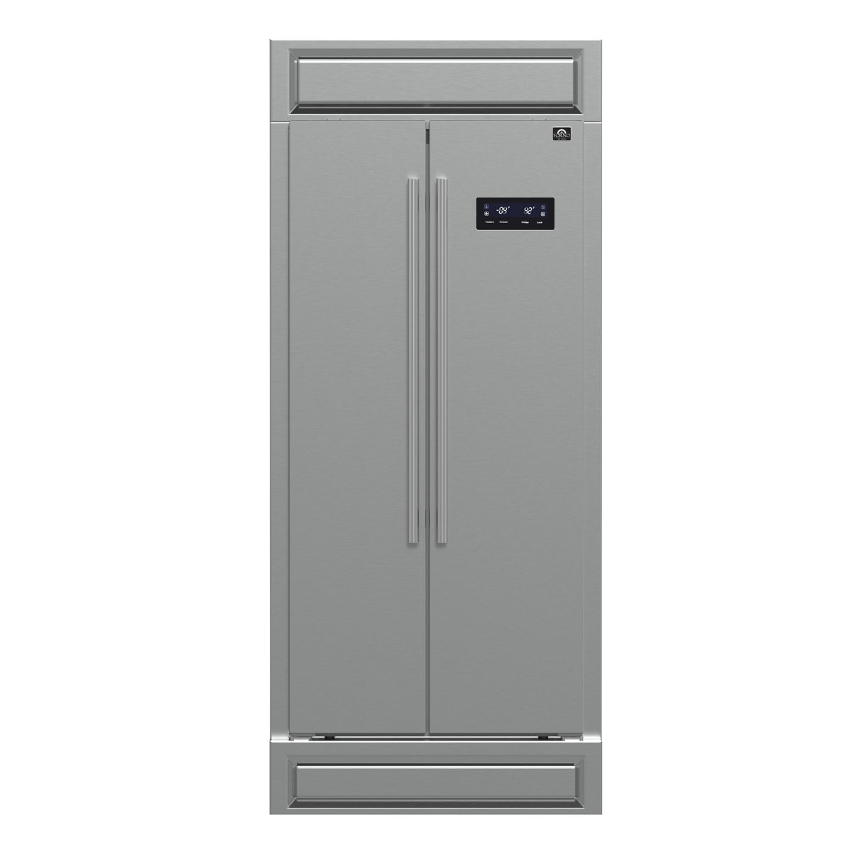 Forno Salerno 37-Inch Side-by-Side Refrigerator FFRBI1805-37MG – Stainless Steel VCM – Fridge FFRBI1805 37MG 2024 10 Front