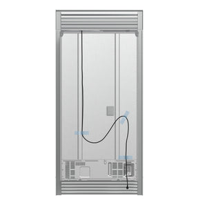 Forno Moena 40-Inch French Door Refrigerator FFRBI1820-40SG – Stainless Steel VCM – Fridge FFRBI1820 40SG 2024 09 Back