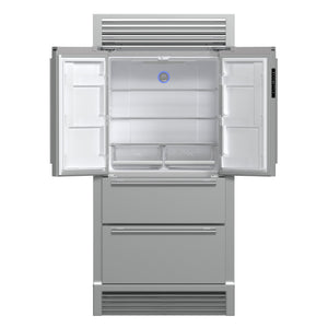 Forno Moena 40-Inch French Door Refrigerator FFRBI1820-40SG – Stainless Steel VCM – Fridge FFRBI1820 40SG 2024 09 Front Open