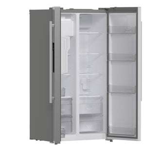 Forno Kitchen Appliance Package FBDL-003-06US – Stainless Steel – Fridge FFRBI1844 36SB 2024 09 Angle Open