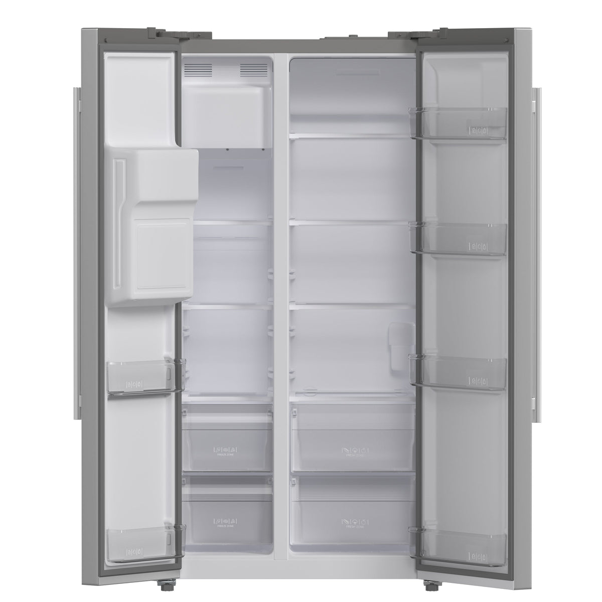Forno Salerno 36-Inch Side-by-Side Refrigerator FFRBI1844-36SB – Stainless Steel VCM – Fridge FFRBI1844 36SB 2024 09 Front Open