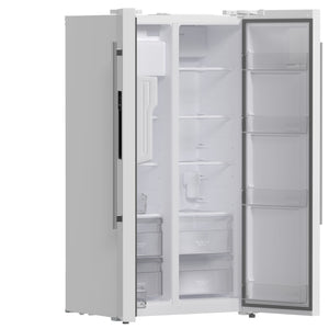 Forno Kitchen Appliance Package FBDL-003-10US – Stainless Steel – Fridge FFRBI1844 36WHT 2024 09 Angle Open