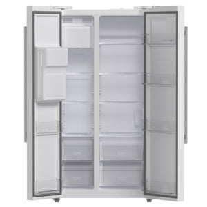 Forno Kitchen Appliance Package FBDL-003-10US – Stainless Steel – Fridge FFRBI1844 36WHT 2024 09 Front Open