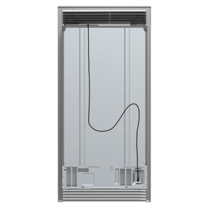 Forno Salerno 40-Inch Side-by-Side Refrigerator FFRBI1844-40SG – Stainless Steel VCM – Fridge FFRBI1844 40SG 2024 09 Back