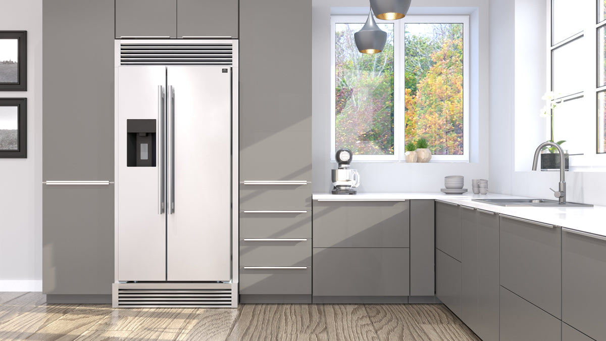 Forno Salerno 40-Inch Side-by-Side Refrigerator FFRBI1844-40SG – Stainless Steel VCM – Fridge FFRBI1844 40SG Lifestyle 389a9554 c2c2 4003 9f6f dad6b1856740