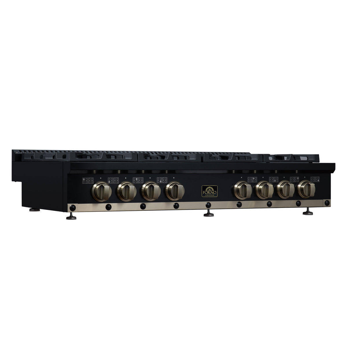 Forno Ambassador 48-Inch Gas Cooktop FCTGS5799-48CPBLK – Black – Gas Cooktop FCTGS5799 48CPBLK Left Angle 2 2026 05 07