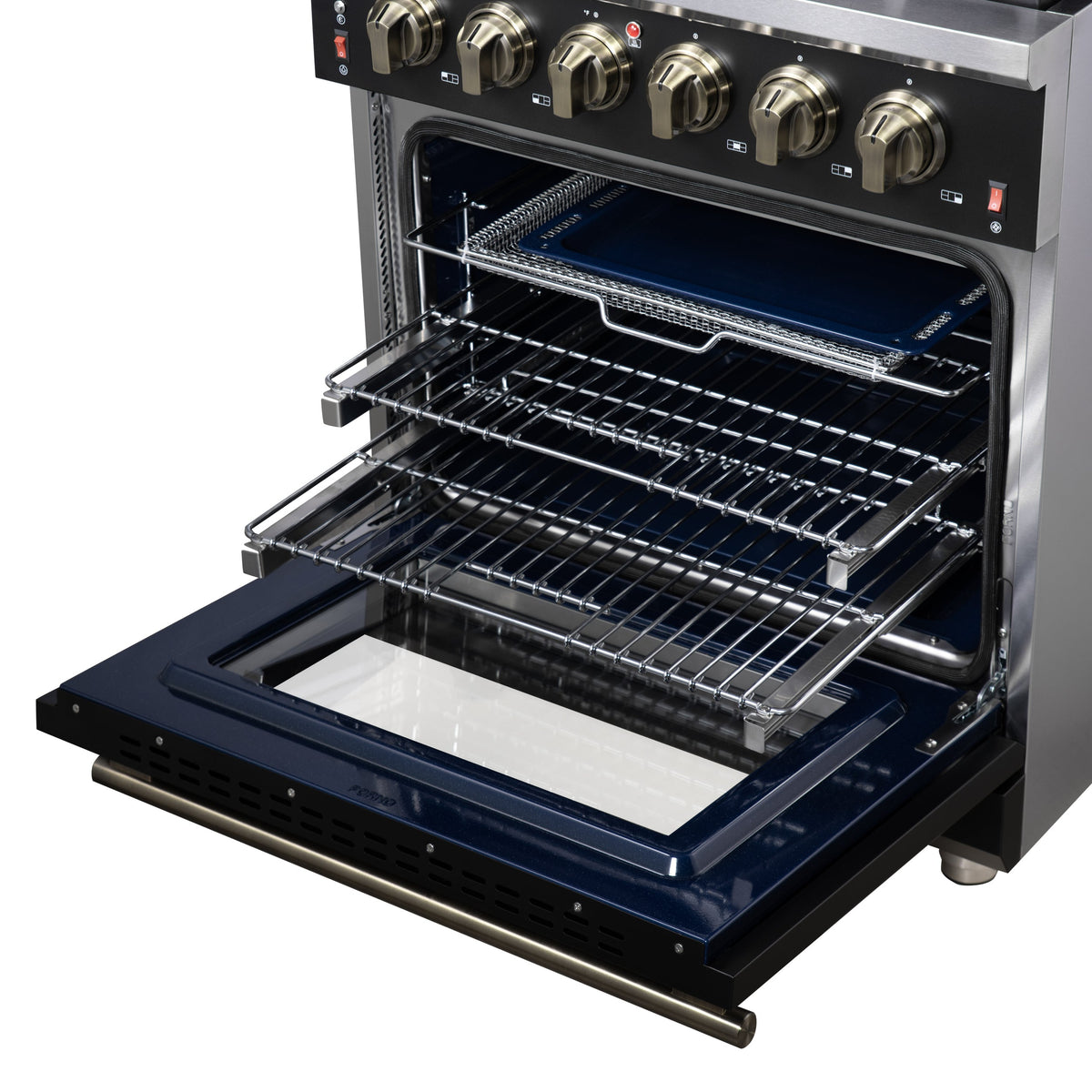 Forno Massimo 30-Inch Gas Range FFSGS6239-30 – Black – Gas Range FFSGS6239 30BLK Racks 2025 07 25