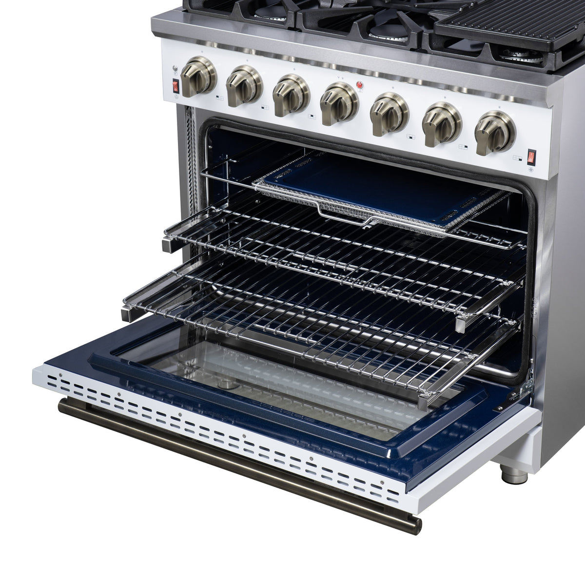 Forno Massimo 36-Inch Gas Range FFSGS6239-36 – White – Gas Range FFSGS6239 36WHT Racks 2025 07 25