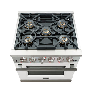 Forno Capriasca 30-Inch Gas Range FFSGS6260-30 – White – Gas Range FFSGS6260 30WHT cooktop white door 2025 10 17
