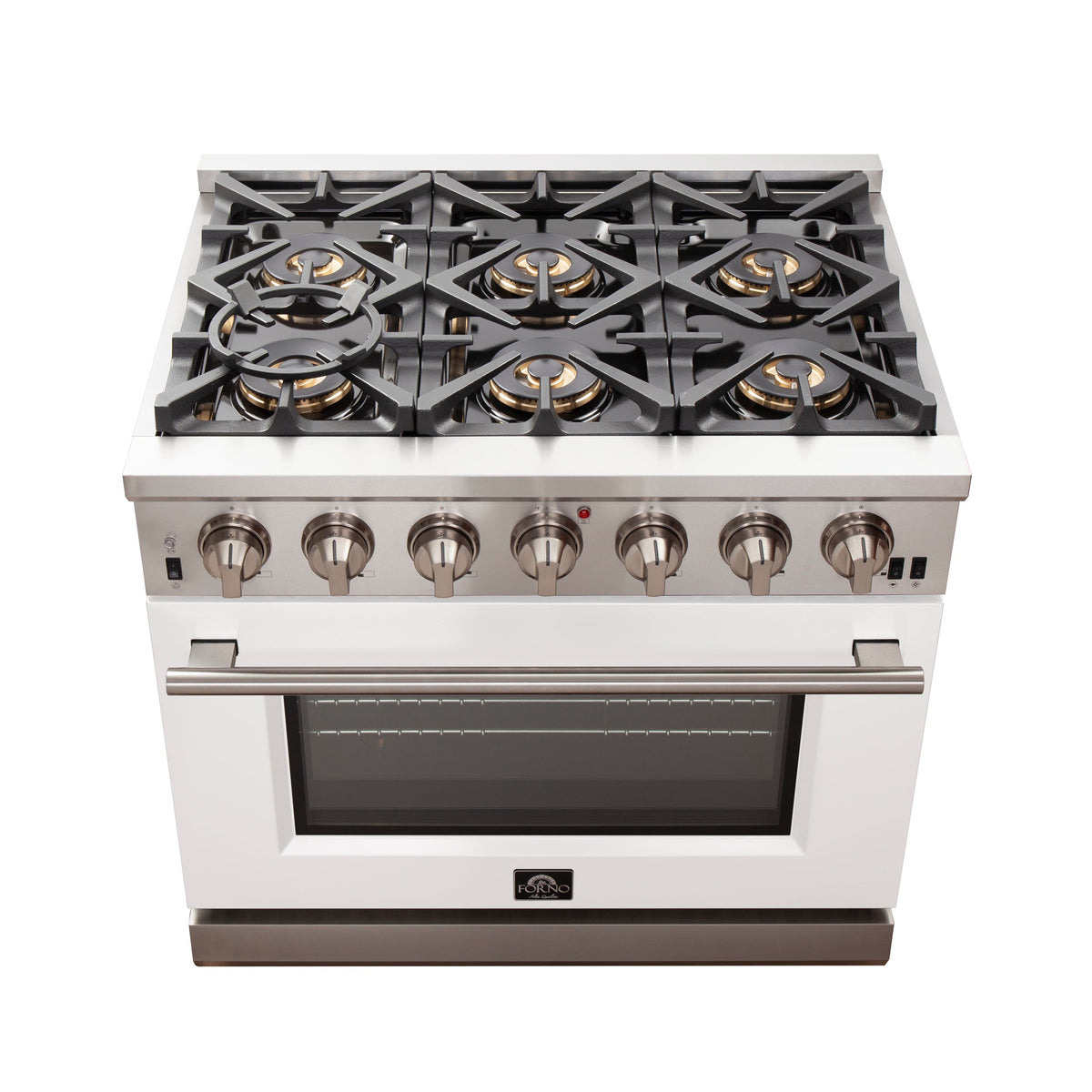 Forno Capriasca 36-Inch Gas Range FFSGS6260-36 – White – Gas Range FFSGS6260 36WHT top white door 2025 10 17