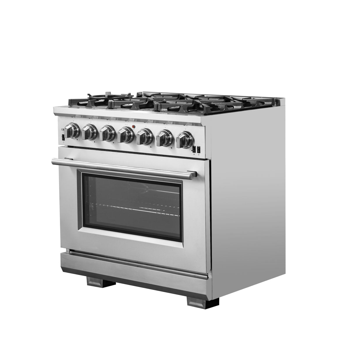 Forno Capriasca 36-Inch Gas Range FFSGS6260-36 – Stainless Steel – Gas Range FFSGS6260 36 Right Angle 2025 08 06