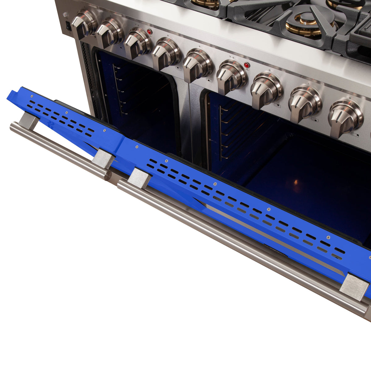 Forno Capriasca 48-Inch Gas Range FFSGS6260-48BLU – Stainless Steel – Gas Range FFSGS6260 48BLU vent blue door 2025 10 17