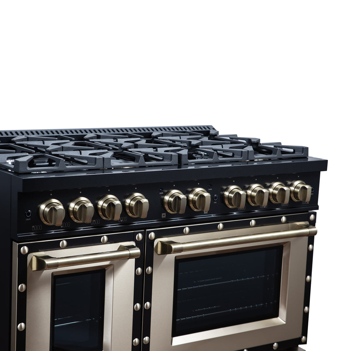 Forno Ambassador 48-Inch Gas Range FFSGS6299-48CPBLK – Black – Gas Range FFSGS6299 48CPBLK Left Angle 2 2026 05 01