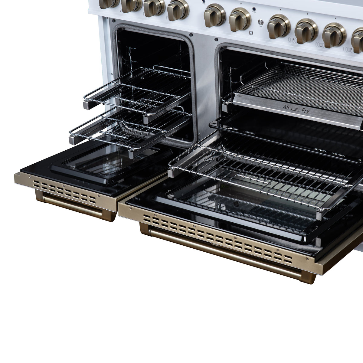 Forno Ambassador 48-Inch Gas Range FFSGS6299-48CPWHT – White – Gas Range FFSGS6299 48CPWHT Racks Air Fryer 2026 05 01