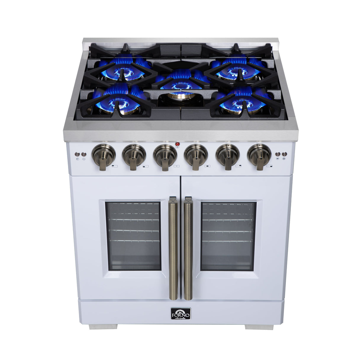 Forno Capriasca 30-Inch Gas Range FFSGS6460-30 – White – Gas Range FFSGS6460 30WHT Cooktop 2025 08 04
